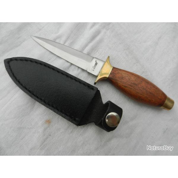 petite dague de chasse/ couteau de botte Lopard 19 cm avec son tui