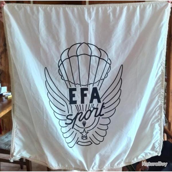 DRAPEAU EFA SPORT, PARACHUTISME , EN TOILE DE PARACHUTE