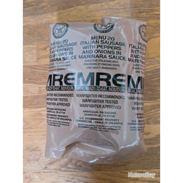 24 MRE ration de combats US 2024