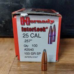 Ogive Hornady cal 25 257 100grs