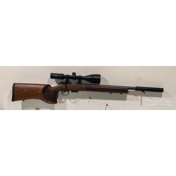 Pack CZ 457 VARMINT MTR CAL 17HMR silenc 18,11" + canon 22 lr filet Montage mdium