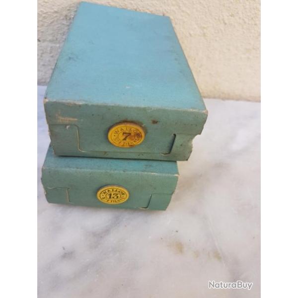 2 boites cartons de fermetures numrotes cal 16