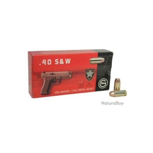 Munitions GECO .40 S&W FMJ Flat Nose 11.7g 180gr PAR 250