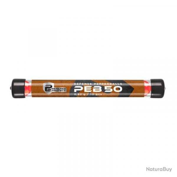 TUBE 10 BILLES POIVRE Cal.50