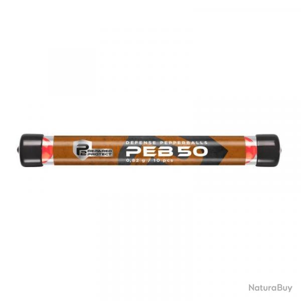 TUBE 10 BILLES POIVRE Cal.50