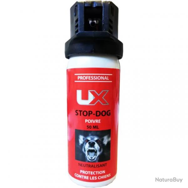 BOMBE SPRAY POIVRE STOP DOG UX 50ML