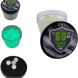 BOITE 100 BILLES SILICONE NIGHT VISION Cal.50