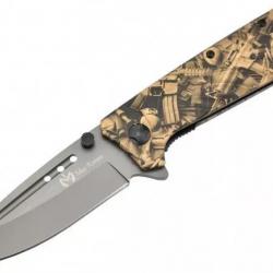 COUTEAU MAX KNIVES PLIANT MOTIF ARMES A FEU