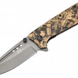 COUTEAU MAX KNIVES PLIANT MOTIF ARMES A FEU