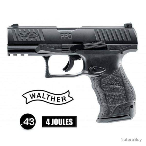 PISTOLET WALTHER PPQ T4E M2 CAL 0.43 NOIR