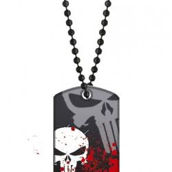 DOG TAG SKULL TETE DE MORT AVEC CHAINETTE