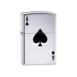 BRIQUET ZIPPO AS DE PIQUE Chrome