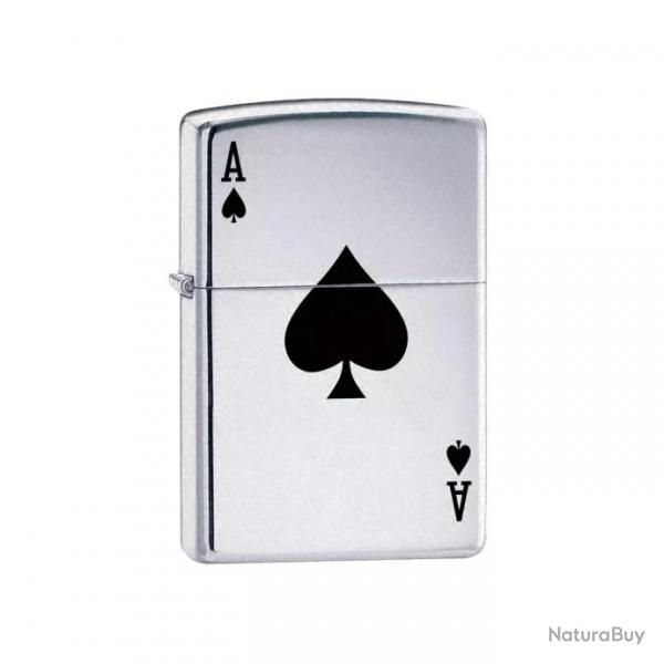 BRIQUET ZIPPO AS DE PIQUE Chrome