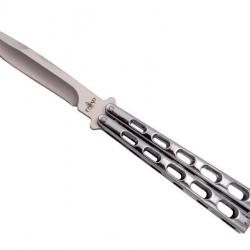 COUTEAU PAPILLON THIRD INOX ARGENTE LAME 12.5CM