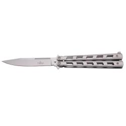 COUTEAU PAPILLON THIRD SILVER LAME 12CM