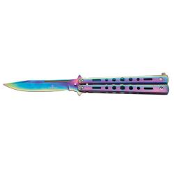 COUTEAU PAPILLON THIRD MOTIF RAINBOW 11CM