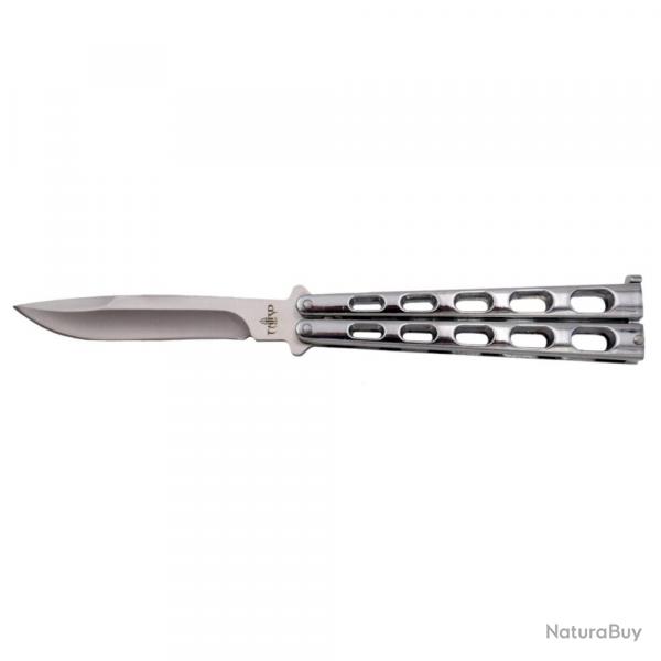COUTEAU PAPILLON ENTRAINEMENT THIRD CHROME LAME 11CM