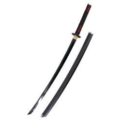 KATANA LAME ACIER TRANCHANT MANGA NOIR