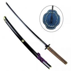 KATANA DECO LAME ACIER MOTIF HONEBAMI TOUSHIROU