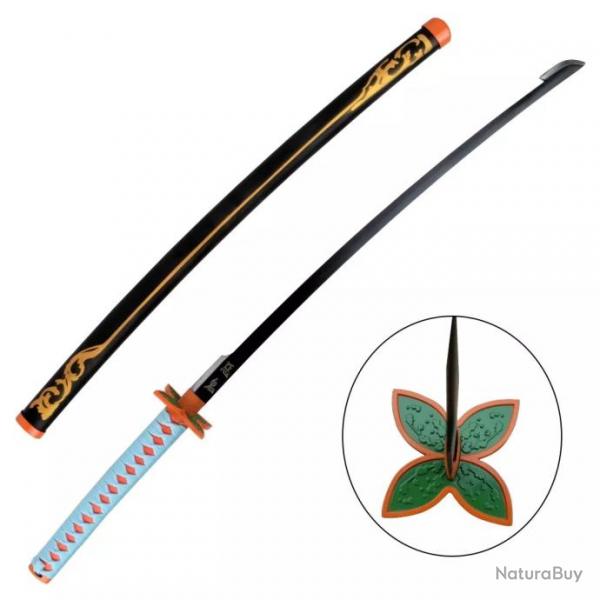 KATANA DECO LAME ACIER MOTIF DEMON SLAYER ZS658