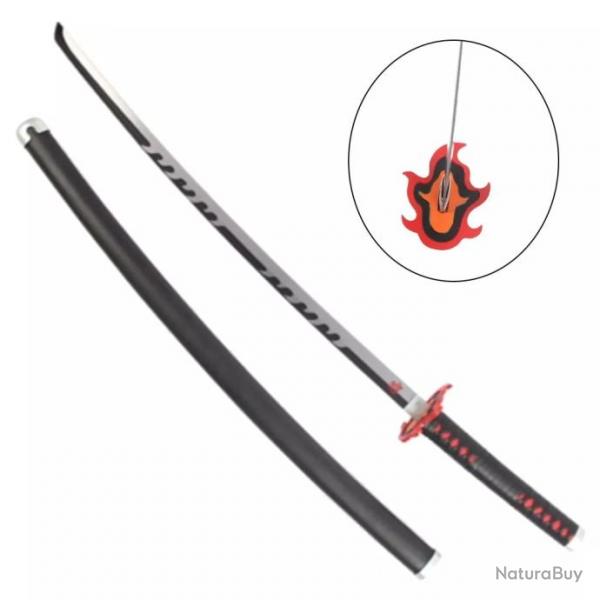 KATANA DECO LAME ACIER MOTIF DEMON SLAYER ZS666