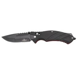 COUTEAU PLIANT TACTIQUE THIRD NOIR ET ROUGE