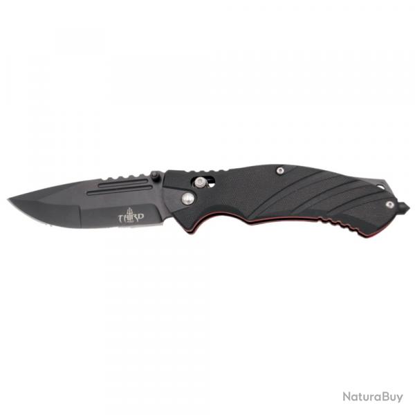 COUTEAU PLIANT TACTIQUE THIRD NOIR ET ROUGE