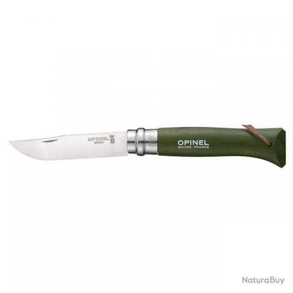 COUTEAU PLIANT OPINEL N08 BAROUDEUR INOX KAKI