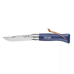 COUTEAU PLIANT OPINEL N°08 BAROUDEUR INOX BLEU FONCE