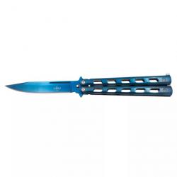 COUTEAU PAPILLON THIRD BLEU LAME 12CM