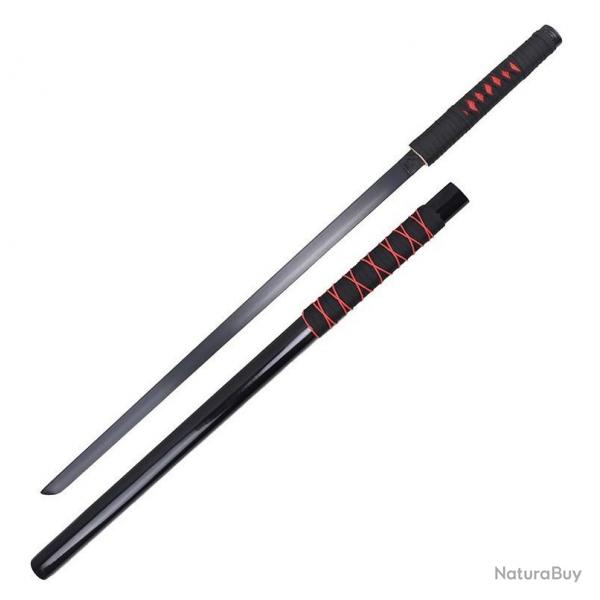 KATANA DECO LAME ACIER NARUTO KAKASHI HATAKE NOIR ET ROUGE