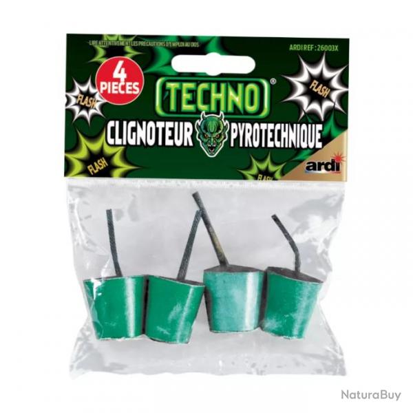 SACHET DE 4 CLIGNOTEURS FLASH TECHNO