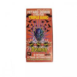 PETARD DEMON EFFAROUCHEUR TRIPLE BANG (PAQUET DE 10)