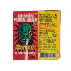 PETARD DEMON KING SIZE (PAQUET DE 6)