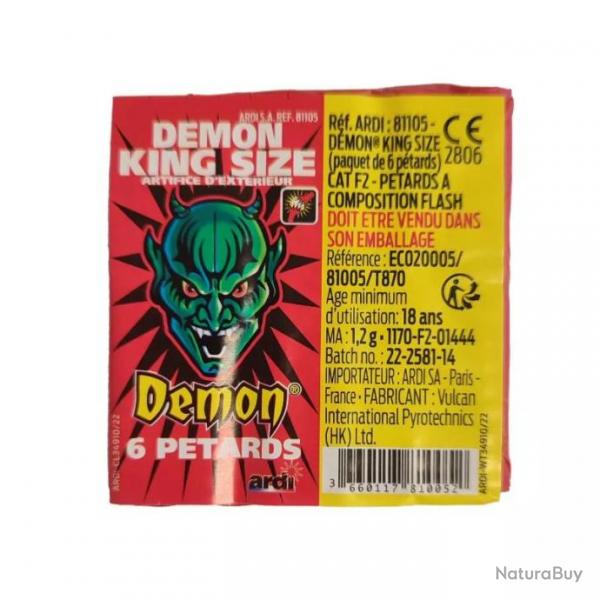 PETARD DEMON KING SIZE (PAQUET DE 6)