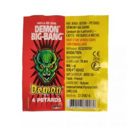 PETARD DEMON BIG BANG (PAQUET DE 4)