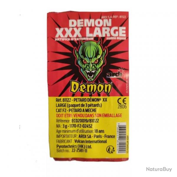 PETARD DEMON XX LARGE (PAQUET DE 3)