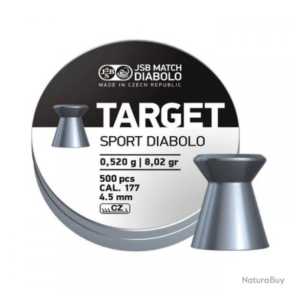 PLOMBS JSB TARGET SPORT 4.50mm/0.520Gr x500