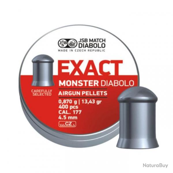 PLOMBS JSB EXACT MONSTER 4.52mm/0.870Gr x400