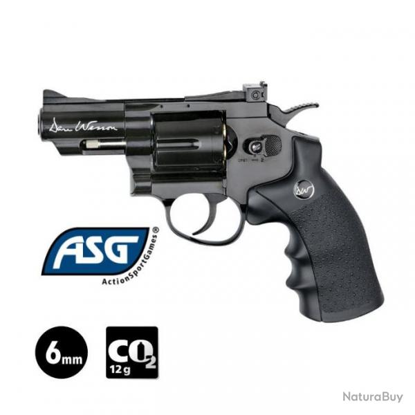 REVOLVER ASG DAN WESSON 2.5" Noir - Full Metal - 6 mm BB - CO 1.4J