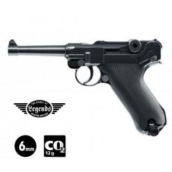 PISTOLET LEGENDS P08 Noir - 6 mm BB - CO² 2J