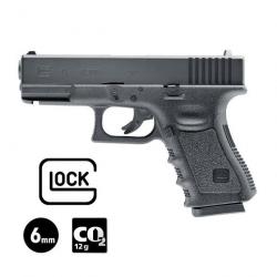 PISTOLET GLOCK 19 Noir - Culasse fixe - 6 mm BB - CO² 2J