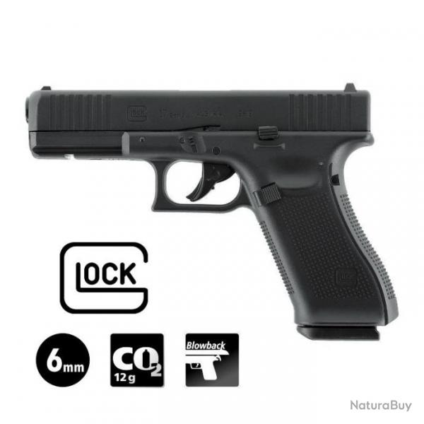 PISTOLET GLOCK 17 Gen5 Noir - 6 mm BB - CO 2J