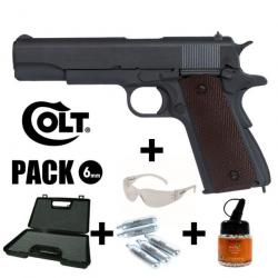 PACK PISTOLET COLT 1911 A1 100Th Anniversary - 6 mm GBB - CO² 1J