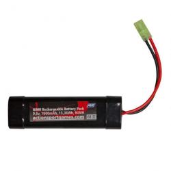 BATTERIE ASG NIMH 9.6V / 1600MAH 1 ELEMENT - CONNECTEUR Tamiya