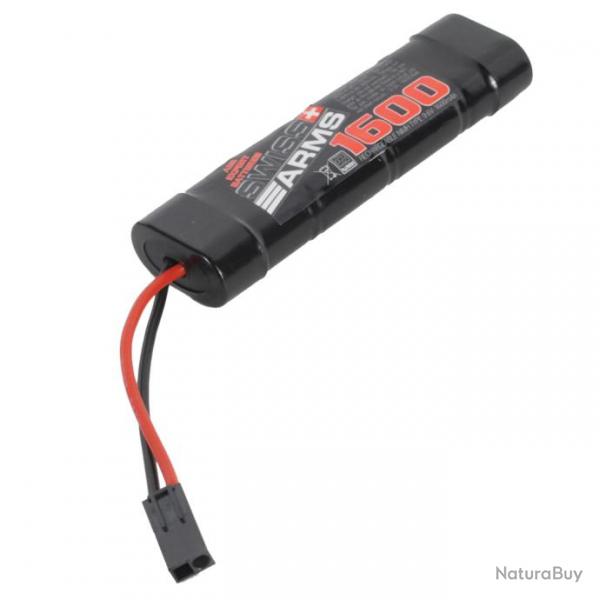 BATTERIE SWISS ARMS HAUTE PERF NIMH 9.6V / 1600MAH 1 ELEMENT Tamiya