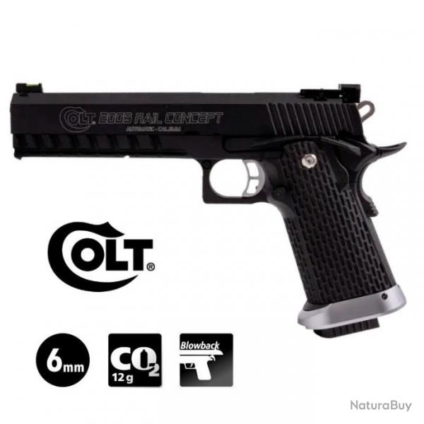 PISTOLET COLT 2009 RAIL CONCEPT Noir - 6 mm BB CO 1.4J