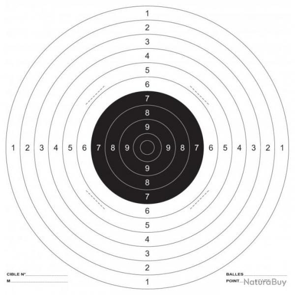 CIBLE PAPIER 51cm x 52cm - Paquet de 100