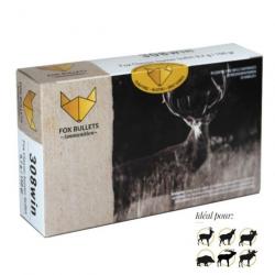 FOX BULLETS 308WIN 150gr CARTOUCHES SANS PLOMB FOX CLASSIC HUNTER (BOITE DE 20)