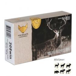 FOX BULLETS 308WIN 165gr CARTOUCHES SANS PLOMB FOX CLASSIC HUNTER (BOITE DE 20)